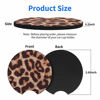 Picture of Tifanso 2 Pack Car Coasters for Drinks Absorbent - 2.75 inch Car Cup Holder Coasters, Leopard Rubber Coasters, Removable Universal Neoprene car Coasters for Women, Cute Car Auto Interior Accessories