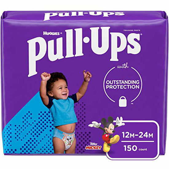 GetUSCart- Pull-Ups Boys' Potty Training Pants Training Underwear Size 3,  12-24M, 150 Ct, One Month Supply