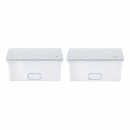 Picture of Ubbi Baby Wipes Dispenser with Weighted Plate, Gray - Set of 2