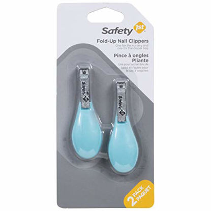 Picture of Safety 1st Fold-Up Nail Clipper - Aqua - 2 pk