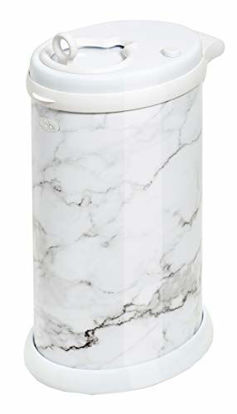 Picture of Ubbi Steel Odor Locking, No Special Bag Required Money Saving, Awards-Winning, Modern Design Registry Must-Have Diaper Pail, Marble
