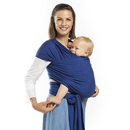 Picture of Boba Wrap Baby Carrier, Serenity Dark Blue - Original Stretchy Infant Sling, Perfect for Newborn Babies and Children up to 35 lbs