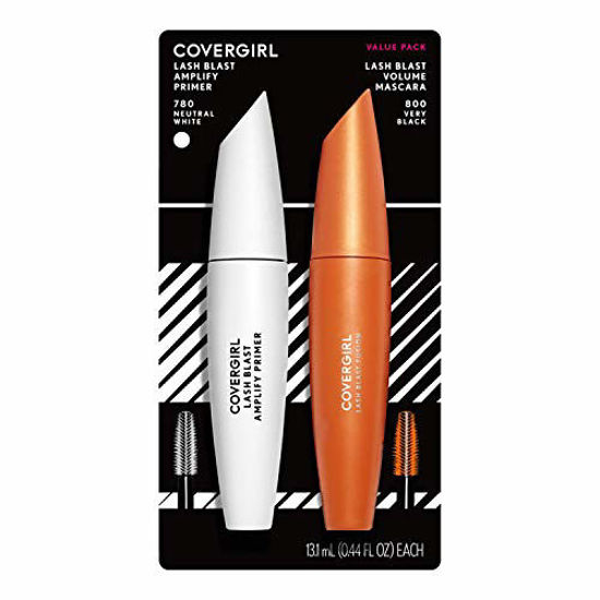 Picture of Covergirl LashBlast Volume Mascara and Lash Blast Amplify Eyelash Primer, Very Black, Value Pack