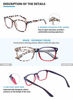 Picture of livho 2 Pack Blue Light Blocking Glasses, Computer Reading/Gaming/TV/Phones Glasses for Women Men,Anti Eyestrain & UV Glare (Leopord+Blue Purple)