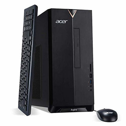Picture of Acer Aspire TC-895-UA92 Desktop, 10th Gen Intel Core i5-10400 6-Core Processor, 12GB 2666MHz DDR4, 512GB NVMe M.2 SSD, 8X DVD, 802.11ax Wi-Fi 6, USB 3.2 Type C, Windows 10 Home