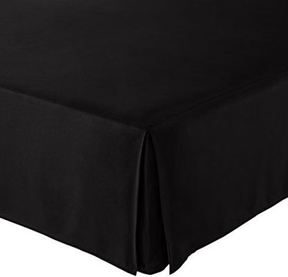 Picture of Amazon Basics Pleated Bed Skirt - King, Black