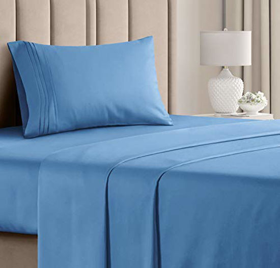 GetUSCart- Twin XL Sheet Set - 3 Piece - College Dorm Room Bed Sheets