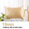 Picture of ZIMASILK 100% Mulberry Silk Pillowcase for Hair and Skin Health,Both Side 19 Momme Silk,1pc (Standard 20''x26, Champagne)