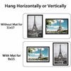 Picture of upsimples 11x17 Picture Frame Set of 5,Display Pictures 9x15 with Mat or 11x17 Without Mat,Wall Gallery Photo Frames,Black