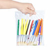 Picture of Poly Bags with Suffocation Warning 6x9", 8x10", 9x12", 11x14" - Combo Pack of 400 (100 Each Size) - Clear Poly Bags by Retail Supply Co - Resealable