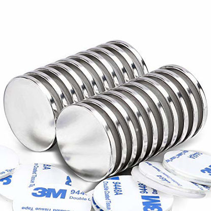 Picture of Permanent Rare Earth Magnets. Fridge, DIY, Building, Scientific, Craft, and Office Magnets, Pack of 20
