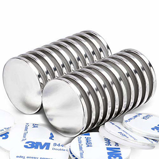 Picture of Permanent Rare Earth Magnets. Fridge, DIY, Building, Scientific, Craft, and Office Magnets, Pack of 20