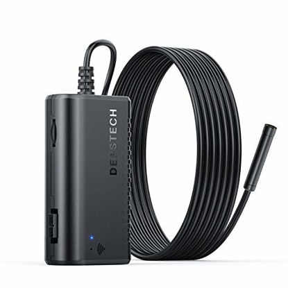 Picture of DEPSTECH Wireless Endoscope, IP67 Waterproof WiFi Borescope Inspection 2.0 Megapixels HD Snake Camera for Android and iOS Smartphone, iPhone, Samsung, Tablet -Black(11.5FT)