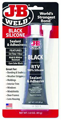 Picture of J-B Weld 31319 RTV Silicone Sealant and Adhesive - Black - 3 oz.