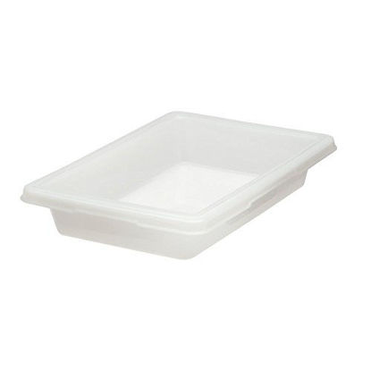 Picture of Rubbermaid Commercial Products Food Storage Box/Tote for Restaurant/Kitchen/Cafeteria, 2 Gallon, White (FG350700WHT)