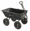 Picture of Gorilla Carts Heavy-Duty Poly Yard Dump Cart | 2-In-1 Convertible Handle, 1200 lbs capacity | GOR6PS model