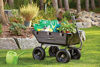 Picture of Gorilla Carts Heavy-Duty Poly Yard Dump Cart | 2-In-1 Convertible Handle, 1200 lbs capacity | GOR6PS model