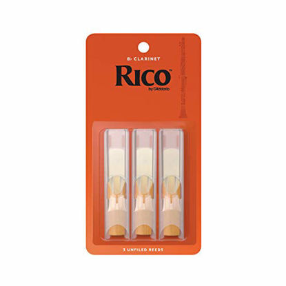 Picture of Rico Bb Clarinet Reeds, Strength 2.5, 3-pack