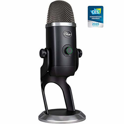 Picture of Blue Yeti X Professional Condenser USB Microphone with High-Res Metering, LED Lighting & Blue Voice Effects for Gaming, Streaming & Podcasting On PC & Mac