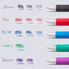 Picture of Pentel EnerGel RTX Retractable Liquid Gel Pen, (0.3mm) Needle Tip, Extra Fine Line, Assorted Ink, 3-Pk (BLN73BP3M)