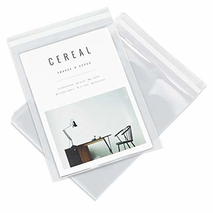 Picture of Pack It Chic - 4 X 6 (200 Pack) Clear Resealable Cellophane Cello Bags - Fits 4X6 Prints, Photos, A1 Cards, Envelopes - Self Seal