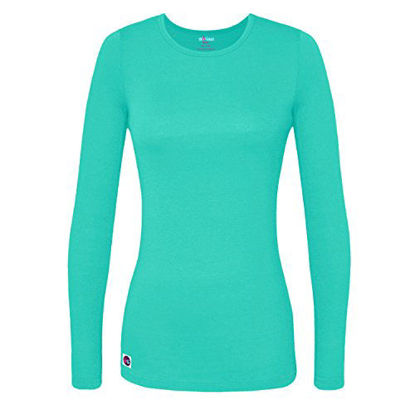 Picture of Sivvan Women's Comfort Long Sleeve T-Shirt/Underscrub Tee - S8500 - Sea Glass - M