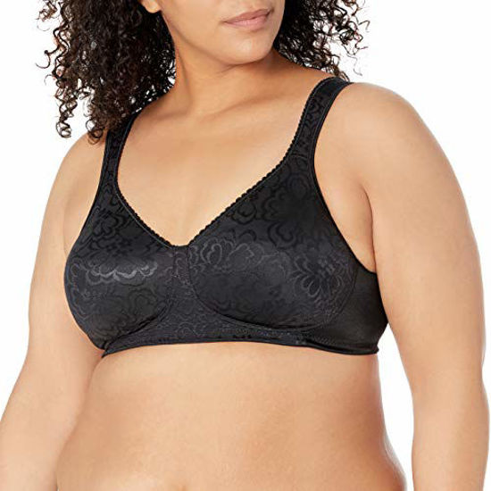 GetUSCart- Playtex womens 18 Hour Ultimate Lift and Support Wire Free Bra,  Black, 44C