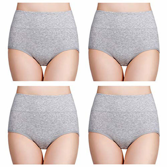 GetUSCart- wirarpa Women's Cotton Underwear High Waisted Full