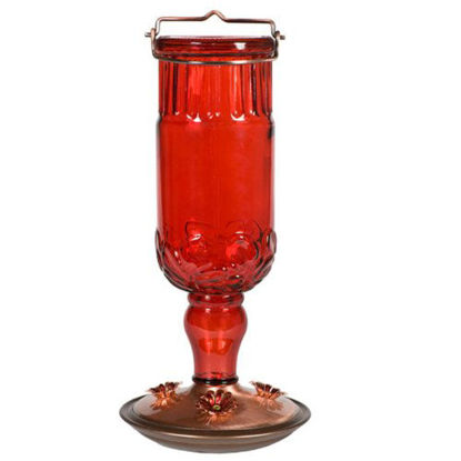 Picture of Perky-Pet 8119-2 Red Antique Bottle Hummingbird Feeder