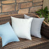Picture of MIULEE Pack of 2 Decorative Outdoor Waterproof Pillow Covers Square Garden Cushion Sham Throw Pillowcase Shell for Patio Tent Couch 20x20 Inch White