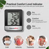 Picture of ThermoPro TP49 Digital Hygrometer Indoor Thermometer Humidity Meter Room Thermometer with Temperature and Humidity Monitor Mini Hygrometer Thermometer