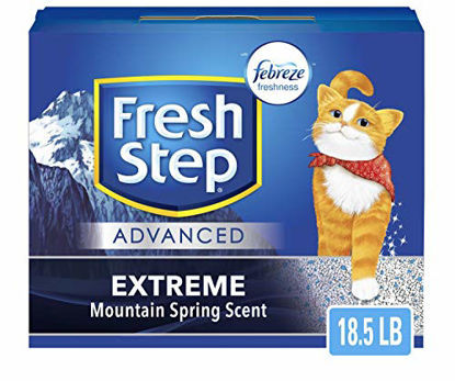 Picture of Fresh Step Advanced Extreme Clumping Cat Litter with Odor Control - Mountain Spring Scent, 18.5 lb (Package May Vary) (Package May Vary)