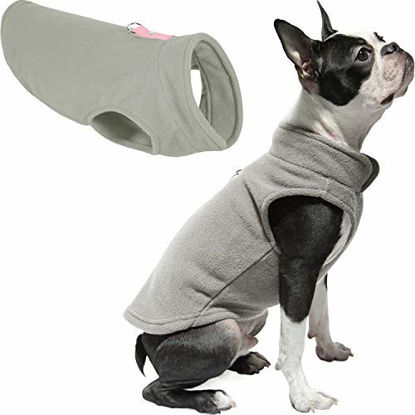 Picture of Gooby Dog Fleece Vest - Gray, X-Large - Pullover Dog Jacket with Leash Ring - Winter Small Dog Sweater - Warm Dog Clothes for Small Dogs Girl or Boy for Indoor and Outdoor Use