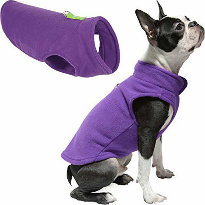 Picture of Gooby Dog Fleece Vest - Lavender, Small - Pullover Dog Jacket with Leash Ring - Winter Small Dog Sweater - Warm Dog Clothes for Small Dogs Girl or Boy for Indoor and Outdoor Use