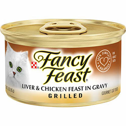 Picture of Purina Fancy Feast Gravy Wet Cat Food, Grilled Liver & Chicken Feast - (24) 3 oz. Cans