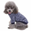 Picture of Pet Dog Clothes Knitwear Dog Sweater Soft Thickening Warm Pup Dogs Shirt Winter Puppy Sweater for Dogs (Navy Blue, S)