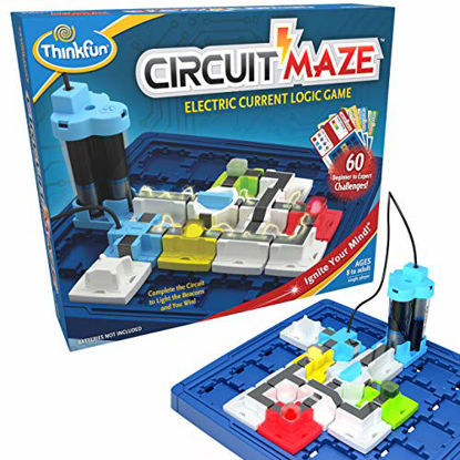 Picture of ThinkFun Circuit Maze Electric Current Brain Game and STEM Toy for Boys and Girls Age 8 and Up - Toy of the Year Finalist, Teaches Players about Circuitry through Fun Gameplay