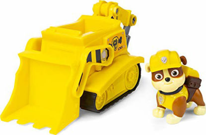 Picture of Paw Patrol, Rubbles Bulldozer Vehicle with Collectible Figure, for Kids Aged 3 and Up