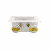 Picture of Eastman 60245 Washing Machine Outlet Box, 1/2-inch PEX, Recessed, PVC, Double Drain