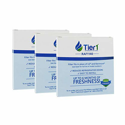 Picture of Tier1 Refrigerator Air Filter Replacement for LG LT120F, ADQ73214402, ADQ73214404 Kenmore Elite 46-9918 - 3 Pack