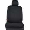 Picture of BDK PolyPro Car Seat Covers, Full Set in Solid Black - Front and Rear Split Bench Protection, Easy to Install, Universal Fit for Auto Truck Van SUV