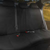 Picture of BDK PolyPro Car Seat Covers, Full Set in Solid Black - Front and Rear Split Bench Protection, Easy to Install, Universal Fit for Auto Truck Van SUV