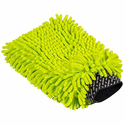 Picture of Chemical Guys Chenille Premium Scratch-Free Microfiber Wash Mitt,, MIC493, Lime Green