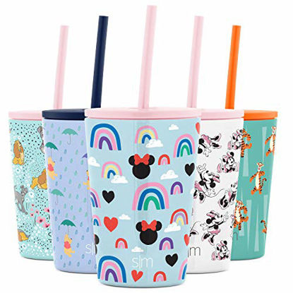 Simple Modern Kids Cup 12oz Classic Tumbler With Lid and Silicone Straw -  Vacuum Insulated Stainless Steel For Toddlers Girls Boys Little Monsters 