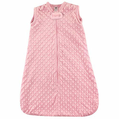 Picture of Hudson Baby Unisex Baby Plush Sleeping Bag, Sack, Blanket, Light Pink Dot Mink, 18-24 Months