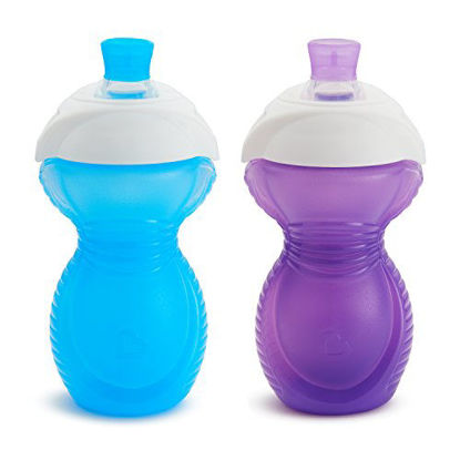 Picture of Munchkin Click Lock Bite Proof Sippy Cup, Blue/Purple, 9 Ounce, 2 Count
