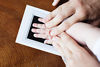 Picture of Pearhead Newborn Baby Handprint or Footprint Clean-Touch Ink Pad Set of Two, Black