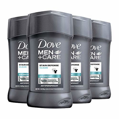 Picture of Dove Men+Care Antiperspirant Deodorant 48-hour anti-stain Protection Invisible Deodorant For Men 2.7 oz, 4 Count