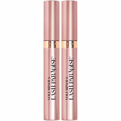 Picture of L'Oreal Paris Voluminous Makeup Lash Paradise Mascara, Voluptuous Volume, Intense Length, Feathery Soft Full Lashes, No Flaking, No Smudging, No Clumping, Black Brown, 2 Count