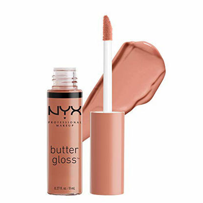Picture of NYX PROFESSIONAL MAKEUP Butter Gloss - Madeleine, Mid-Tone Nude